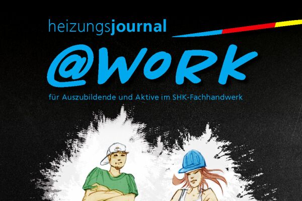 Cover der @work-Ausgabe zum Thema Kontrollierte Wohnraumlüftung.