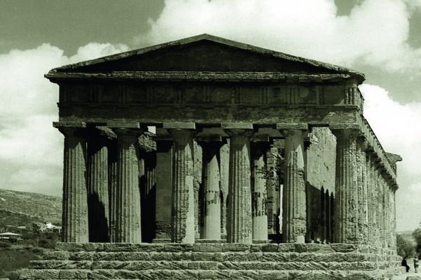 Ansicht eines antiken Tempels