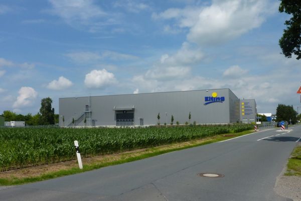 Das neue Logistikzentrum von Elting mit Industriebodenheizung.
