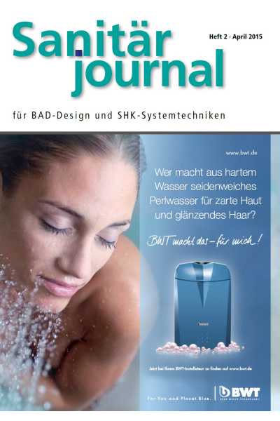 SanitärJournal – Heft 2, April 2015 SanitärJournal – Heft 2/2015 SanitärJournal – Heft 2, April 2015 SanitärJournal – Heft 2/2015
