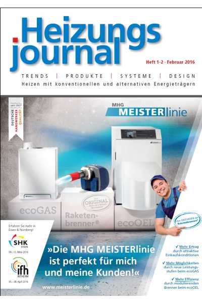 HeizungsJournal – Heft 1-2, Februar 2016 HeizungsJournal – Heft 1-2/2016 HeizungsJournal – Heft 1-2, Februar 2016 HeizungsJournal – Heft 1-2/2016