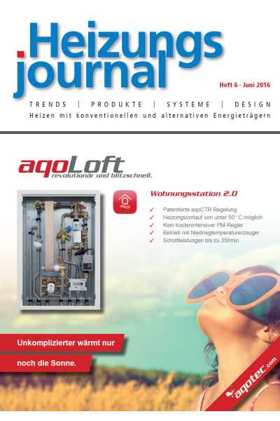 HeizungsJournal – Heft 6, Juni 2016 HeizungsJournal – Heft 6/2016 HeizungsJournal – Heft 6, Juni 2016 HeizungsJournal – Heft 6/2016